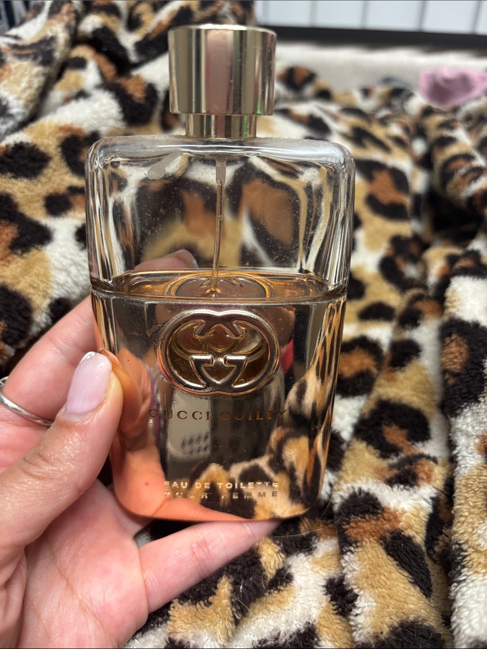 Gucci perfume bottle - Gold & Clear
